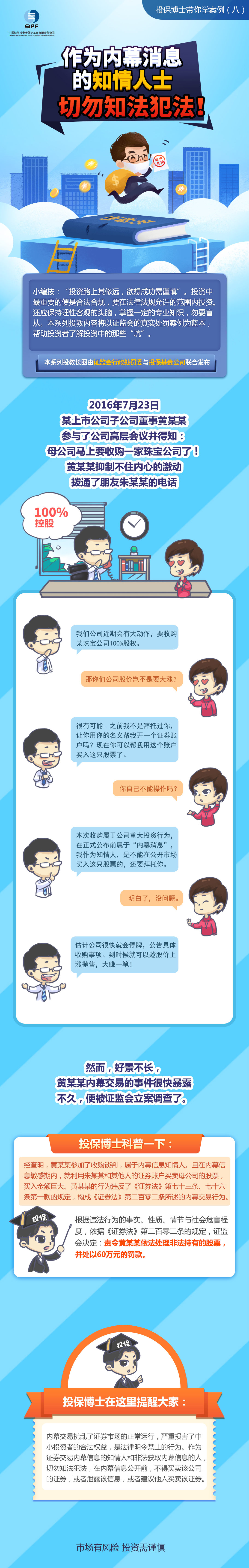 [投保博士課堂]作為內(nèi)幕消息的知情人士切勿知法犯法！