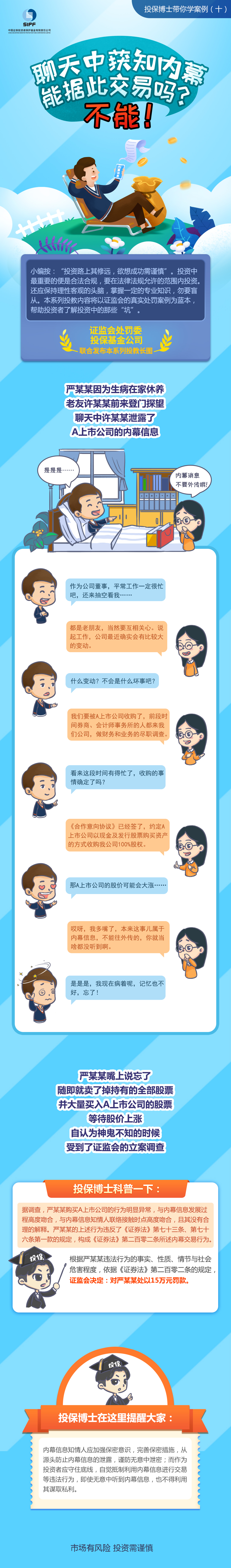 [投保博士課堂]聊天中獲知內幕能據此交易嗎？不能！