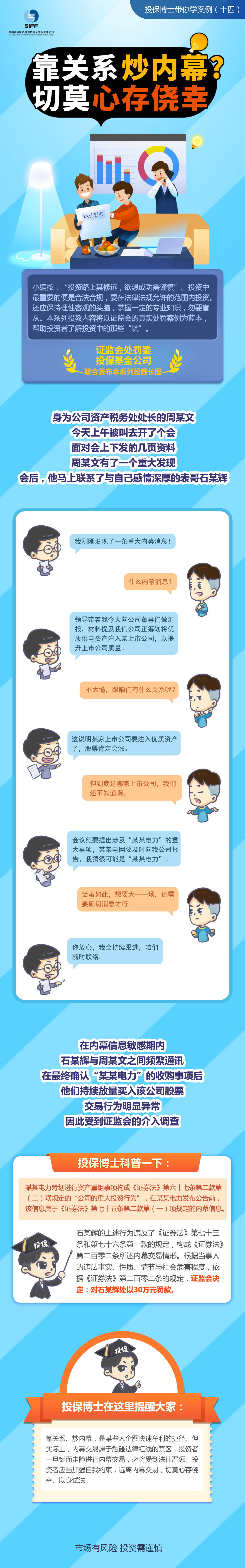 [投保博士課堂]靠關系炒內幕？切莫心存僥幸