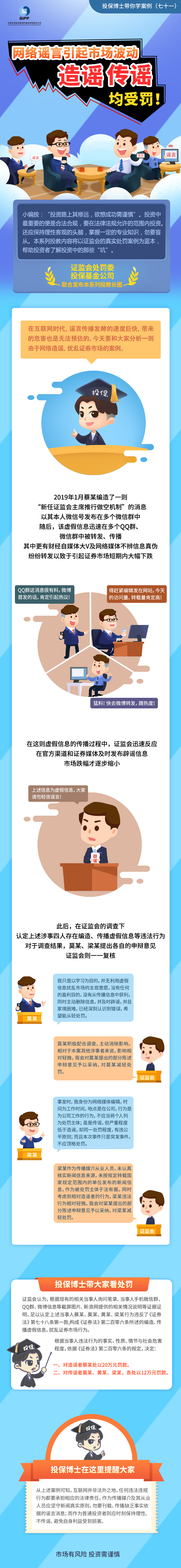 [投保博士課堂]網(wǎng)絡(luò)謠言引起市場(chǎng)波動(dòng)，造謠傳謠均受罰！
